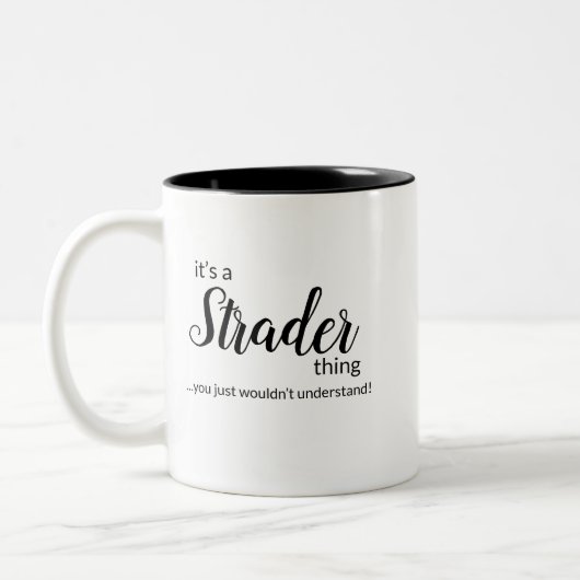 C’est plus difficile... Mug à café à deux tons (Gauche)