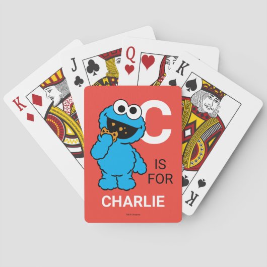 C est pour Cookie Monster | Jeux de cartes (dos)