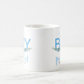 C’est un bébé éléphant Faire-part Mug - Blue W (Centre)