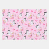 C’est un jeu de papier pour bébé de cigogne (Devant)