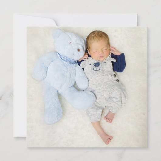 C’est un nouveau-né Faire-part de naissance photo  (Dos)