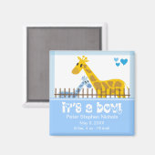 C’est un petit garçon, un aimant pour Faire-part (Recto/Verso)