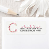 c Étiquette initiale de l'adresse de retour du mon (En situation)