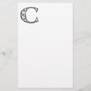 C Faux-"Diamond"-monogram Briefpapier