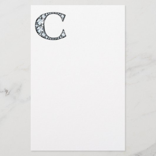 C Faux-"Diamond"-monogram Briefpapier (Voorkant)