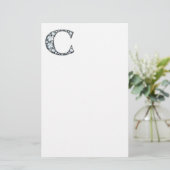C Faux-"Diamond"-monogram Briefpapier (Staand voorkant)