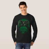 C Gaming Controller Irish Gamer St Patrick´s Day T-shirt (Voorkant volledig)