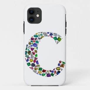 C Initiaal Gem-ontwerp iPhone 11 Hoesje
