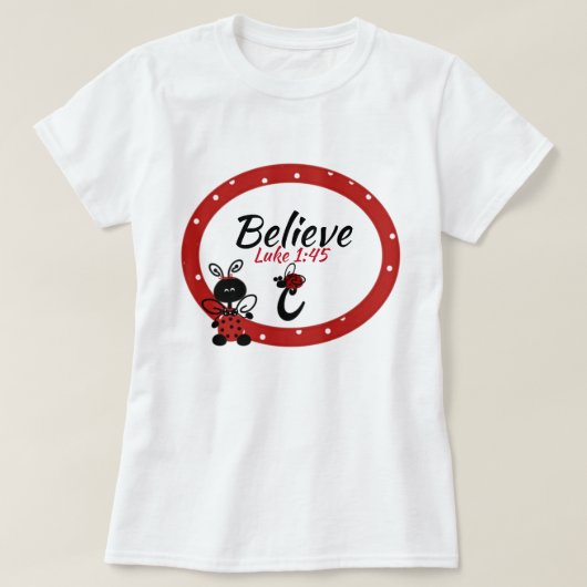 C initial / Ecriture - T-shirt Nano Hanes pour fem (Design devant)
