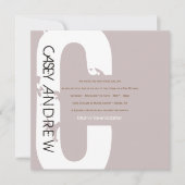 C Invitation Bat mitzvah de la barre de collecte i (Devant)