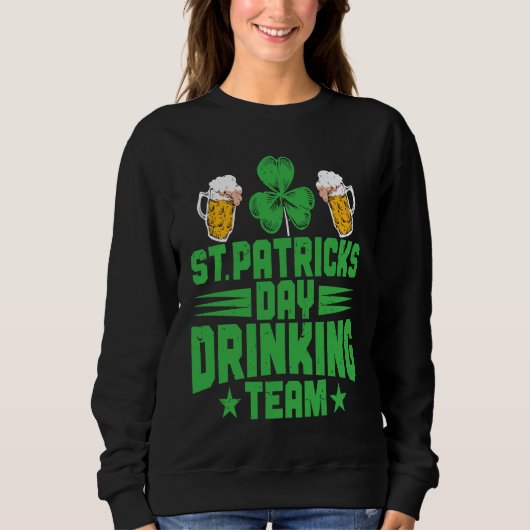 C  Irish St Patrick's Day Drinking Team Trui (Voorkant)