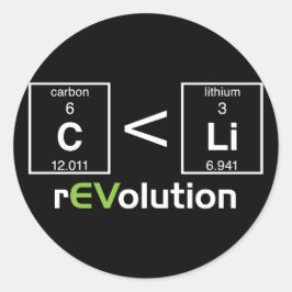 C is minder dan Li Ronde Sticker