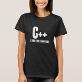 C++ is My Love Language Network Programming Man Wo T-shirt (Voorkant)