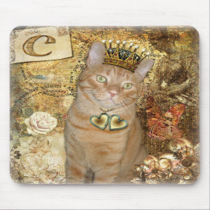 C is voor Cat - Tabby Cat Mousepad Muismat