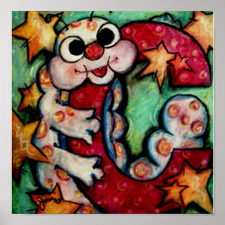 C is voor Caterpijler Poster