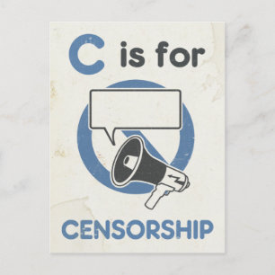 C is voor censuur briefkaart