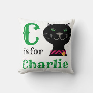 C is voor Charlie baby jongen Kussensloop Kussen