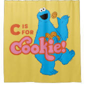 C is voor Cookie Douchegordijn (Voorkant)