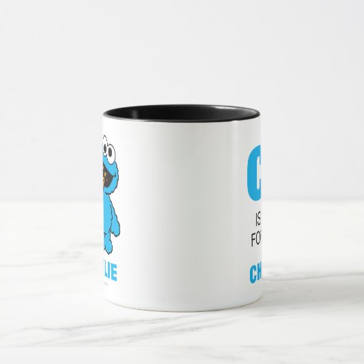 C is voor Cookie Monster | Jouw namen toevoegen Mok (Midden)