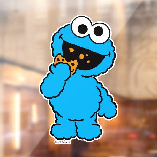 C is voor Cookie Monster Raamsticker (Vel 2)