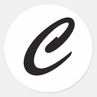 C is voor Cookie Ronde Sticker