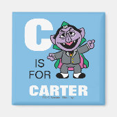 C is voor Count von Count | Jouw namen toevoegen Magneet (Voorkant)