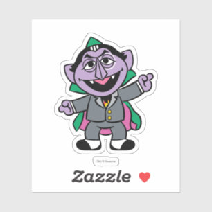C is voor Count von Count   toevoegt Jouw naam Sticker