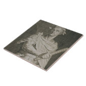 C. Julius Caesar (100-44 voor Christus) keizer van Tegeltje (Zijkant)