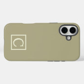 C | Klassieke kalmte — Sage Green & White Script Case-Mate iPhone Case (Achterkant (horizontaal))
