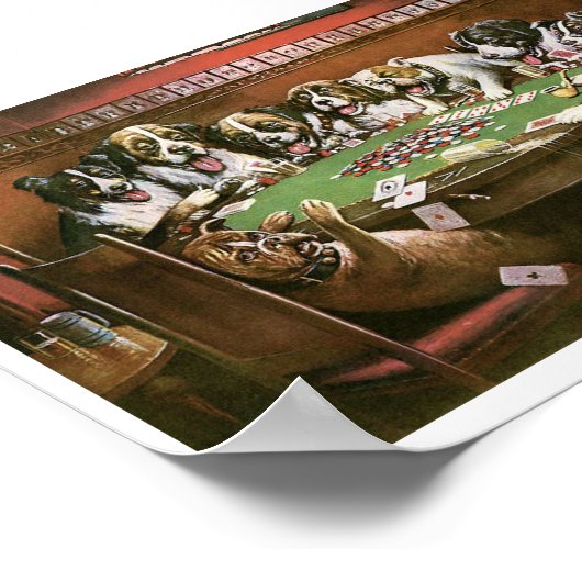 C M Coolidge Poker Sympathie (1903) Poster (Hoek)