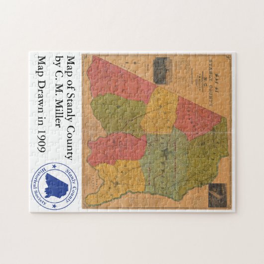 C. M. Miller Map - Puzzle Legpuzzel (Horizontaal)