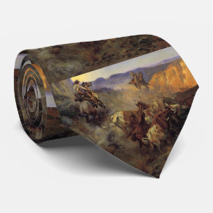 C M Russell The Slick Ear Cowboy Stropdas