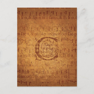 C Monogram Briefkaart