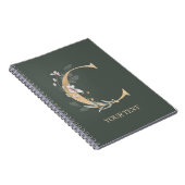 C Monogram Floral Notitieboek (Rechterzijde)