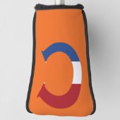 C Monogram overlay op NLD Vlag op of pccnt Golfheadcover (Draai 90)