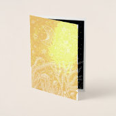 C Moon, Flowers, Dreams, Magic Christmas Folie Kaa Folie Kaarten (Voorkant)