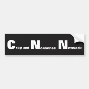 C N N Het onzin en nonsens netwerk Bumpersticker