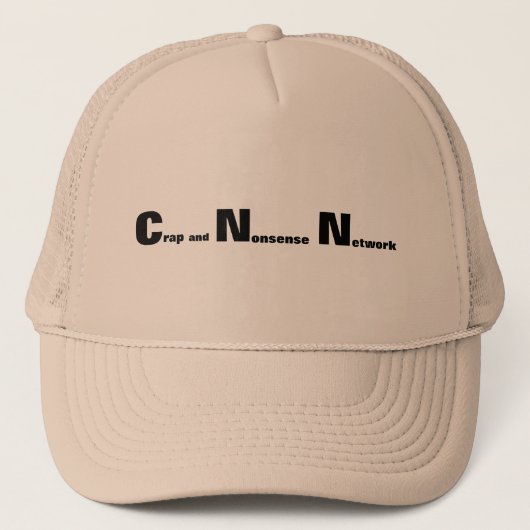 C N N Het onzin en nonsens netwerk Trucker Pet (Voorkant)