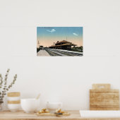 C & NW Railroad Depot Poster (Keuken)