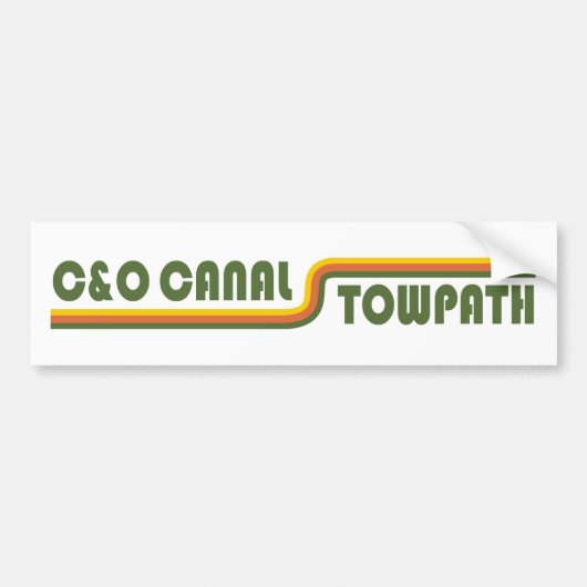 C&O Canal Towpath Bumpersticker (Voorkant)