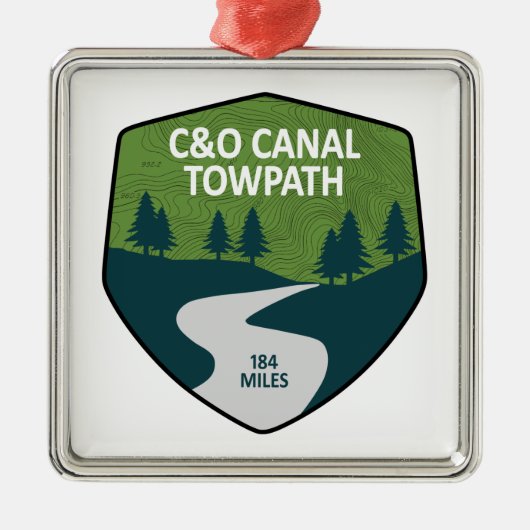 C&O Canal Towpath Metalen Ornament (Voorkant)