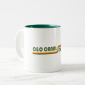 C&O Canal Towpath Tweekleurige Koffiemok (Voorkant links)