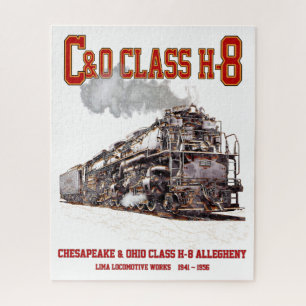 C&O Klasse H-8 2-6-6-6 Allegheny Stoomlocomotief Legpuzzel
