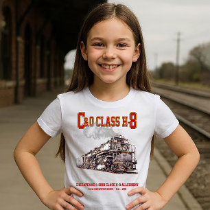 C&O Klasse H-8 2-6-6-6 Allegheny Stoomlocomotief T-shirt