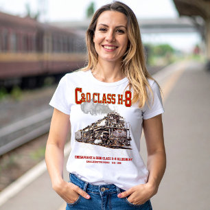 C&O Klasse H-8 2-6-6-6 Allegheny Stoomlocomotief T-shirt