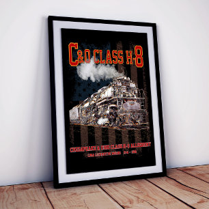 C&O Klasse H-8 Allegheny Locomotief - Amerikaanse Poster