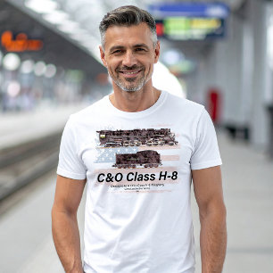 C&O Klasse H-8 Allegheny Locomotief - Amerikaanse T-shirt