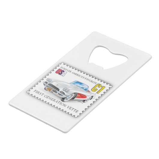 C-ONE AUTO KUNST KREDIETKAART FLESSENOPENER (Voorkant Gekanteld)