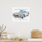 C-ONE AUTO KUNST POSTER (Keuken)