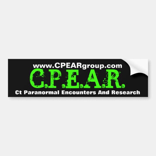 C.P.E.A.R. Bumpersticker (Voorkant)